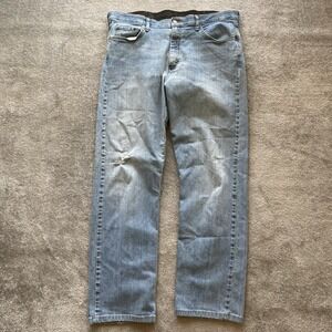Wrangler Authentics Men's Jeans Sz‎ 36X34 Comfort Waist Stretch Denim Light Wash